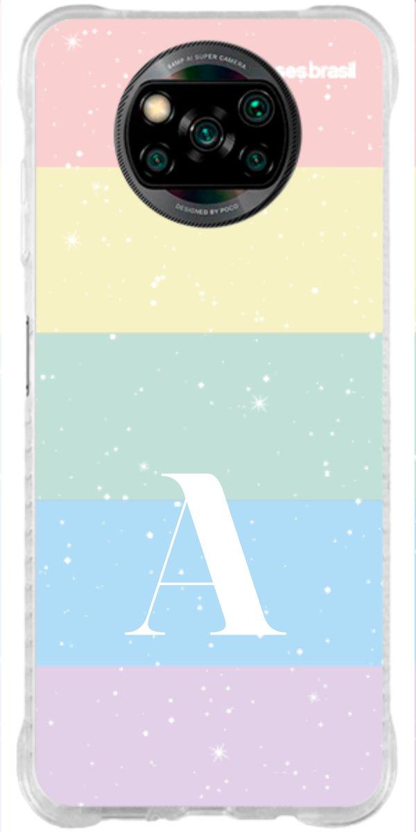 Capinha para Celular Arco-íris Estrelado