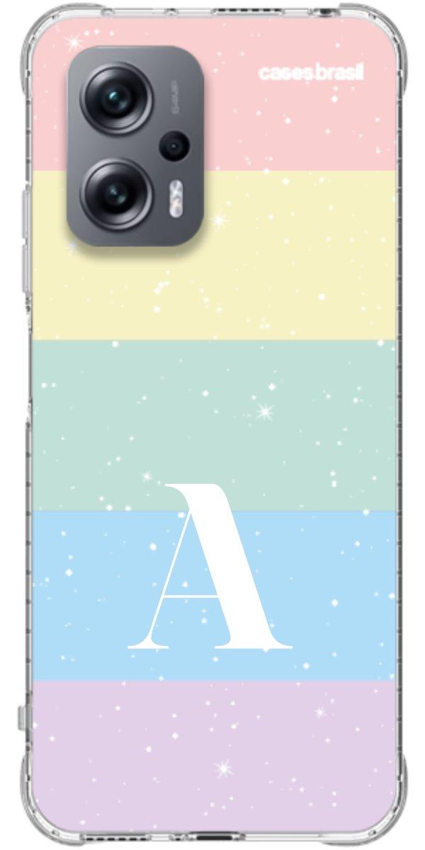 Capinha para Celular Arco-íris Estrelado