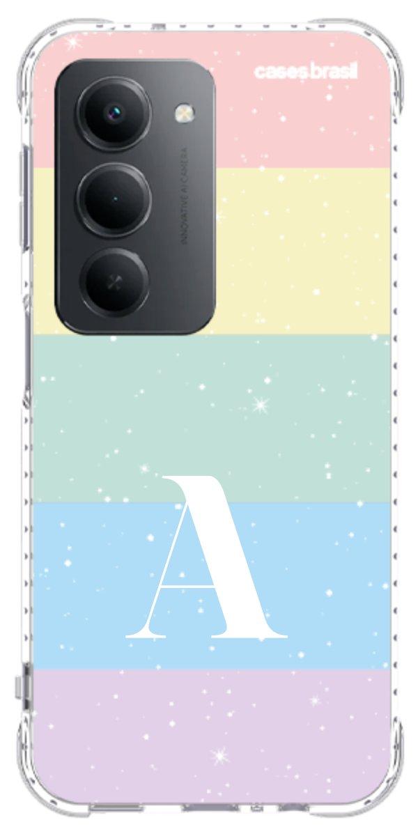 Capinha para Celular Arco-íris Estrelado