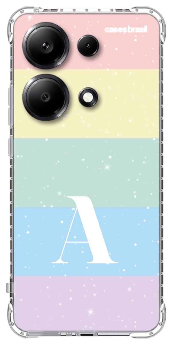 Capinha para Celular Arco-íris Estrelado