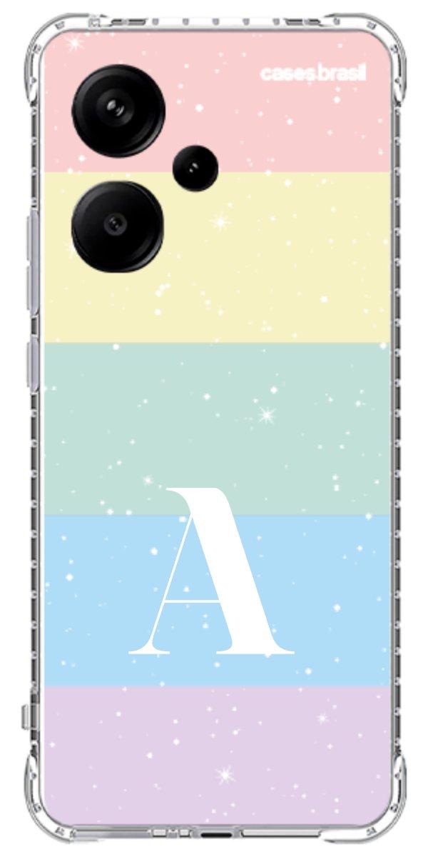 Capinha para Celular Arco-íris Estrelado