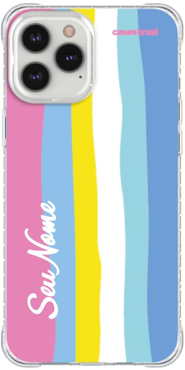 Capinha para Celular Arco-íris Vertical Colorido