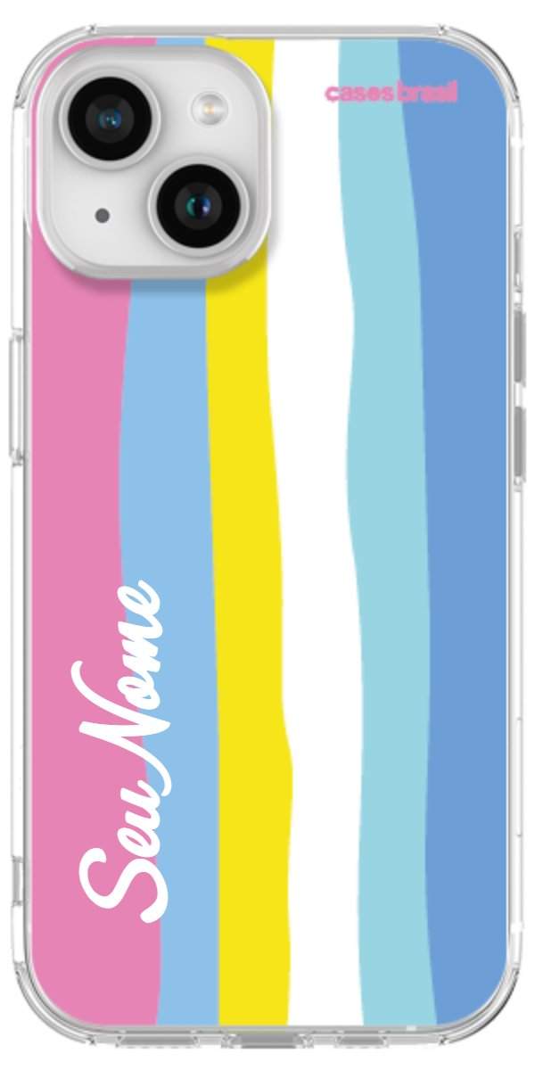 Capinha para Celular Arco-íris Vertical Colorido