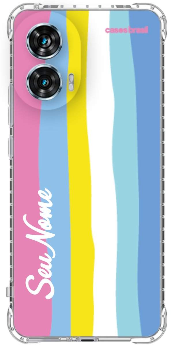 Capinha para Celular Arco-íris Vertical Colorido