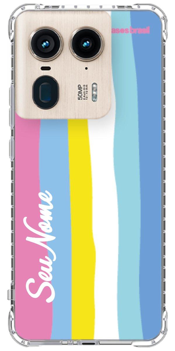 Capinha para Celular Arco-íris Vertical Colorido