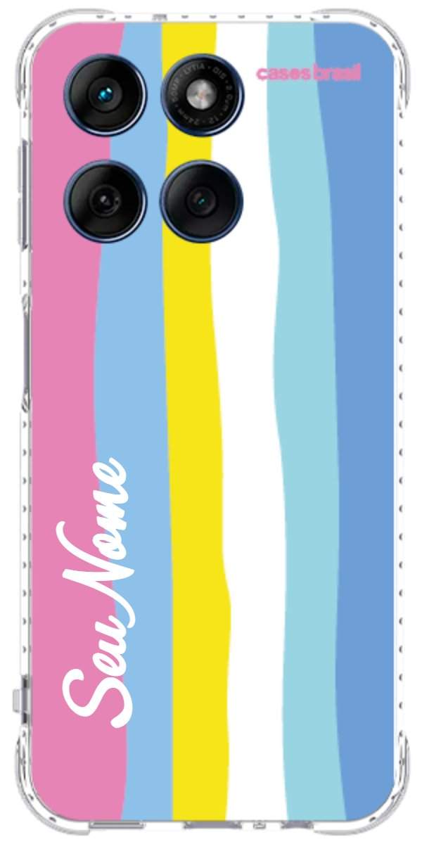 Capinha para Celular Arco-íris Vertical Colorido