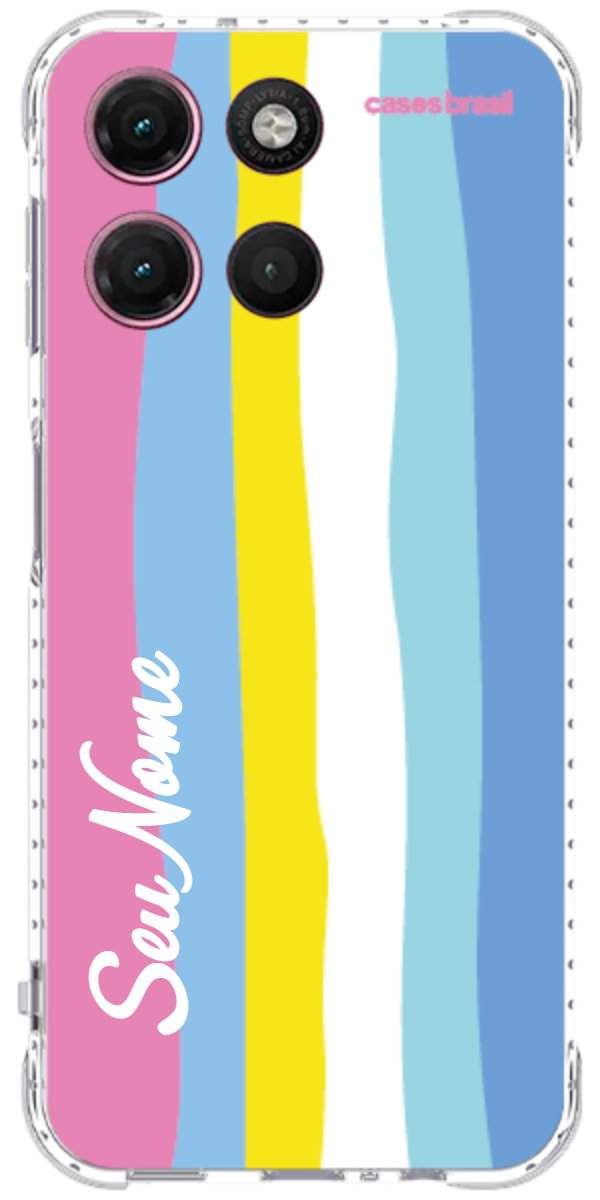 Capinha para Celular Arco-íris Vertical Colorido