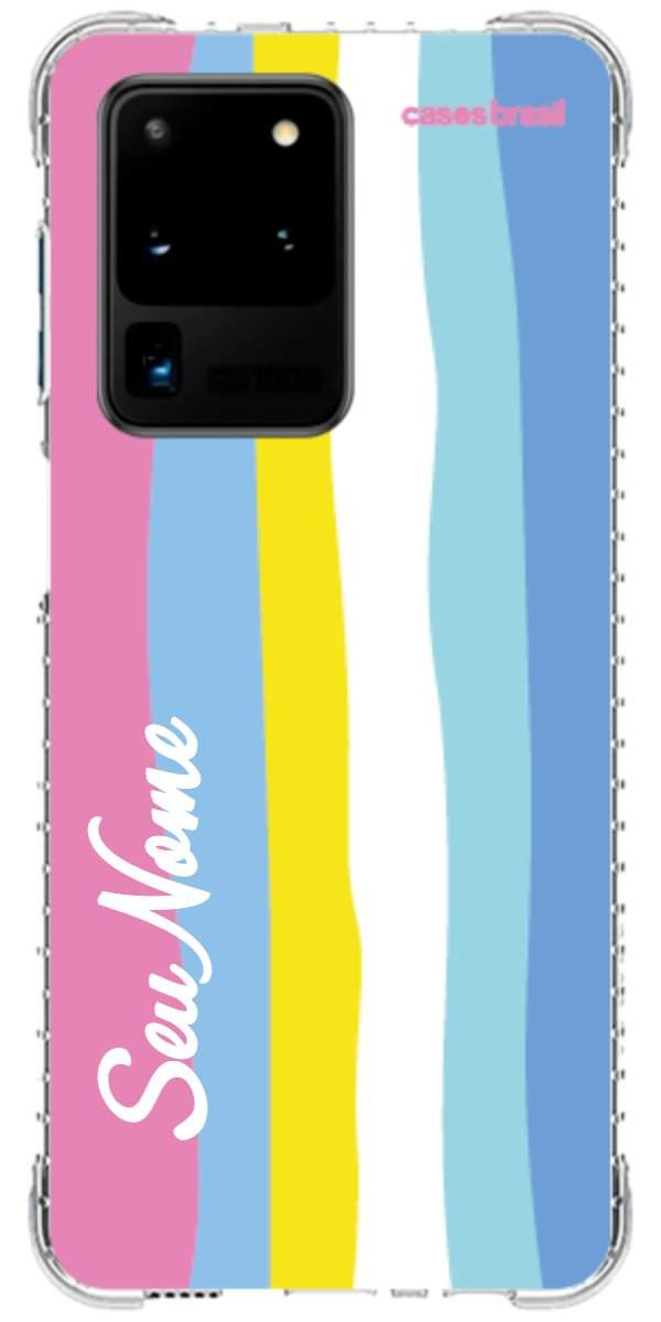 Capinha para Celular Arco-íris Vertical Colorido
