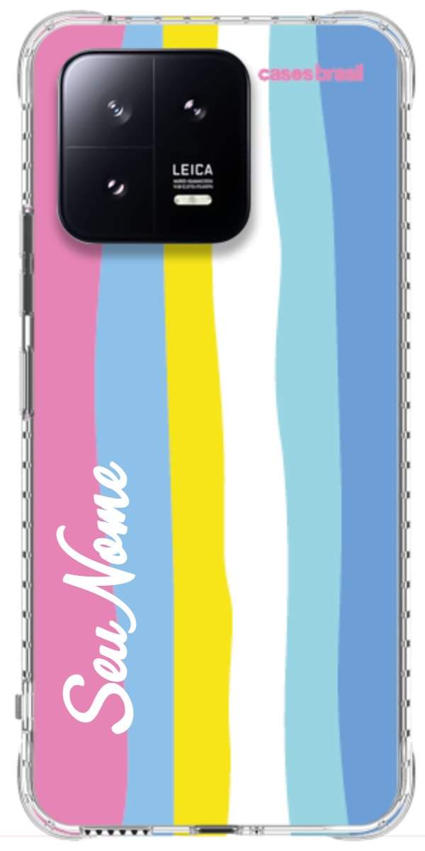 Capinha para Celular Arco-íris Vertical Colorido