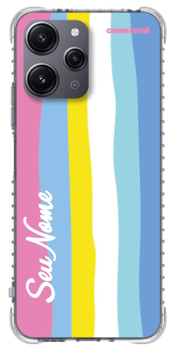Capinha para Celular Arco-íris Vertical Colorido