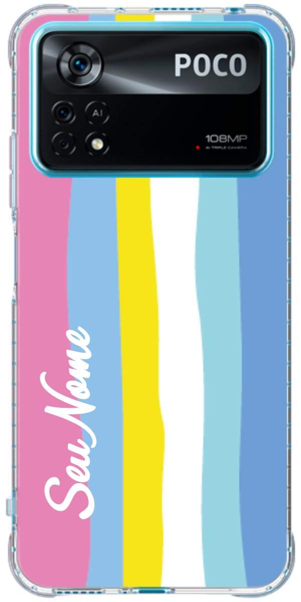 Capinha para Celular Arco-íris Vertical Colorido