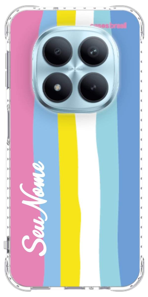 Capinha para Celular Arco-íris Vertical Colorido