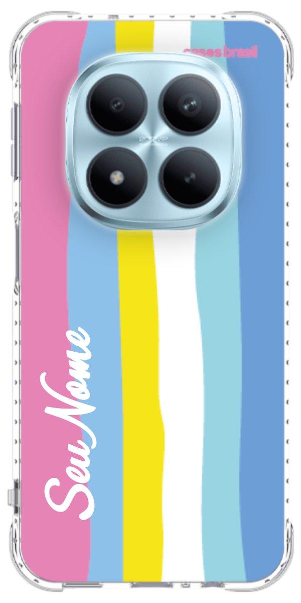 Capinha para Celular Arco-íris Vertical Colorido