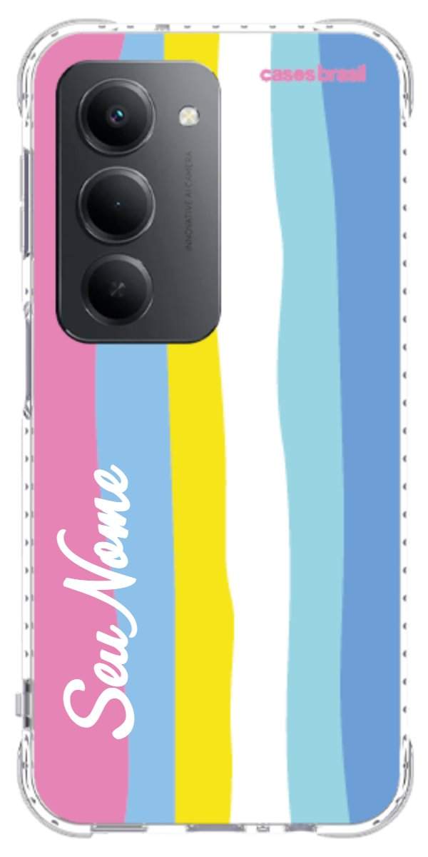 Capinha para Celular Arco-íris Vertical Colorido