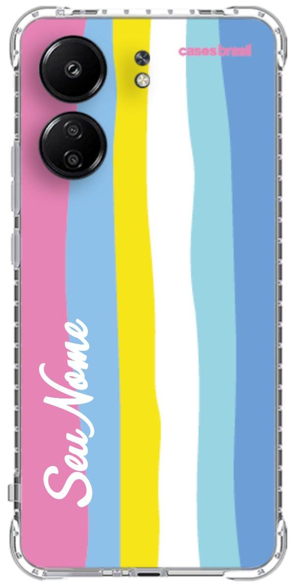Capinha para Celular Arco-íris Vertical Colorido