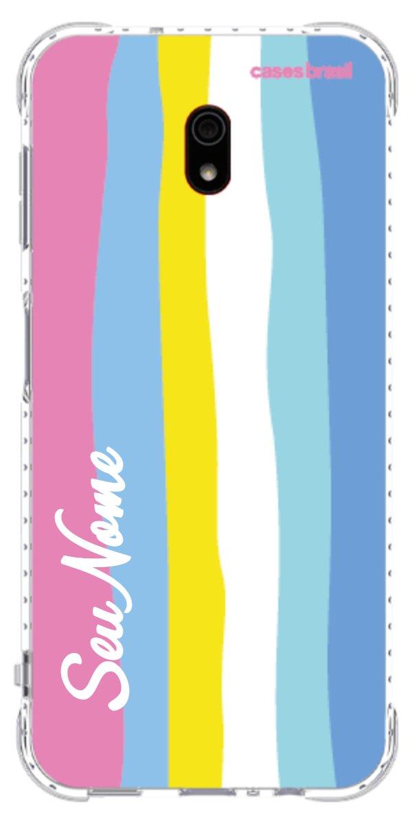 Capinha para Celular Arco-íris Vertical Colorido