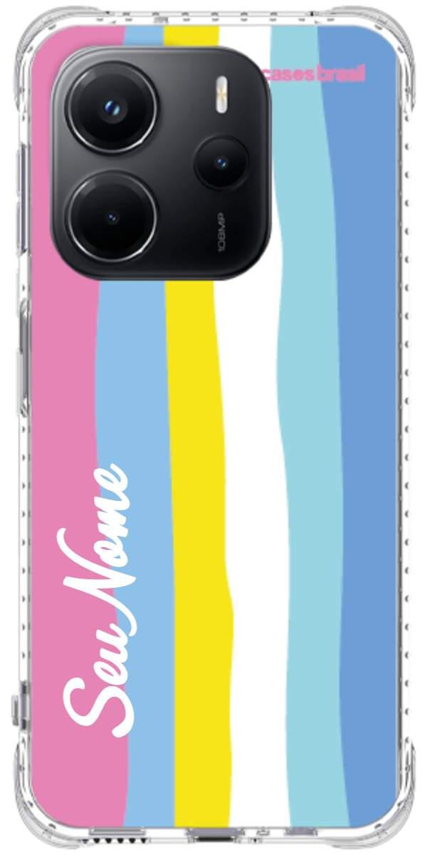 Capinha para Celular Arco-íris Vertical Colorido