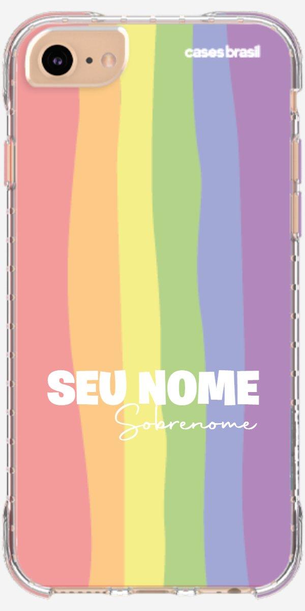 Capinha para Celular Arco-íris Vertical Sobrenome