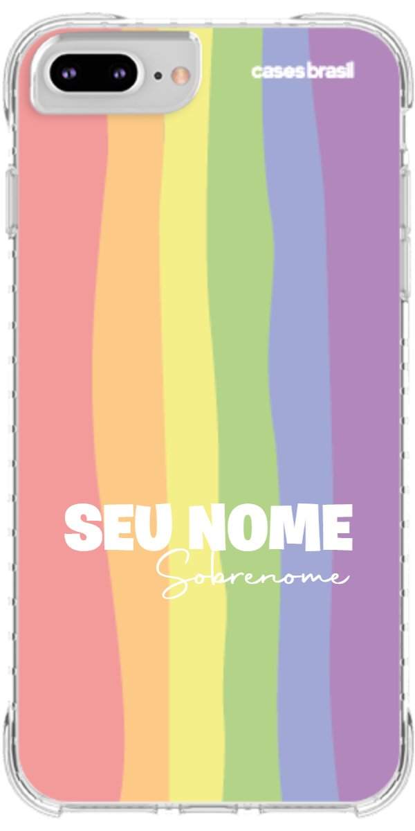 Capinha para Celular Arco-íris Vertical Sobrenome