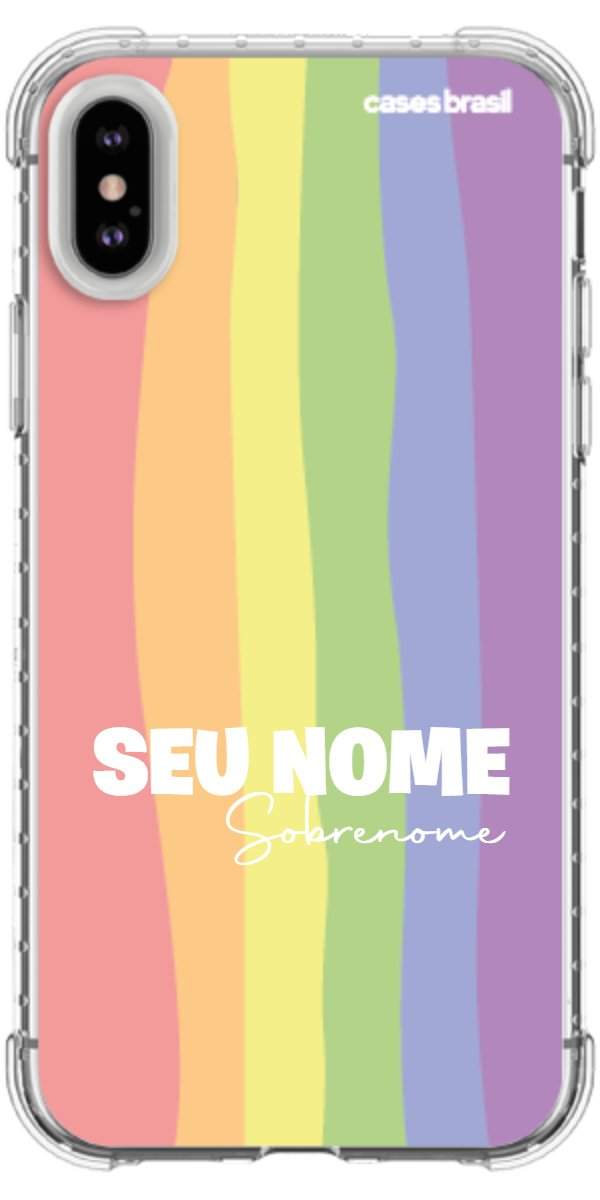 Capinha para Celular Arco-íris Vertical Sobrenome