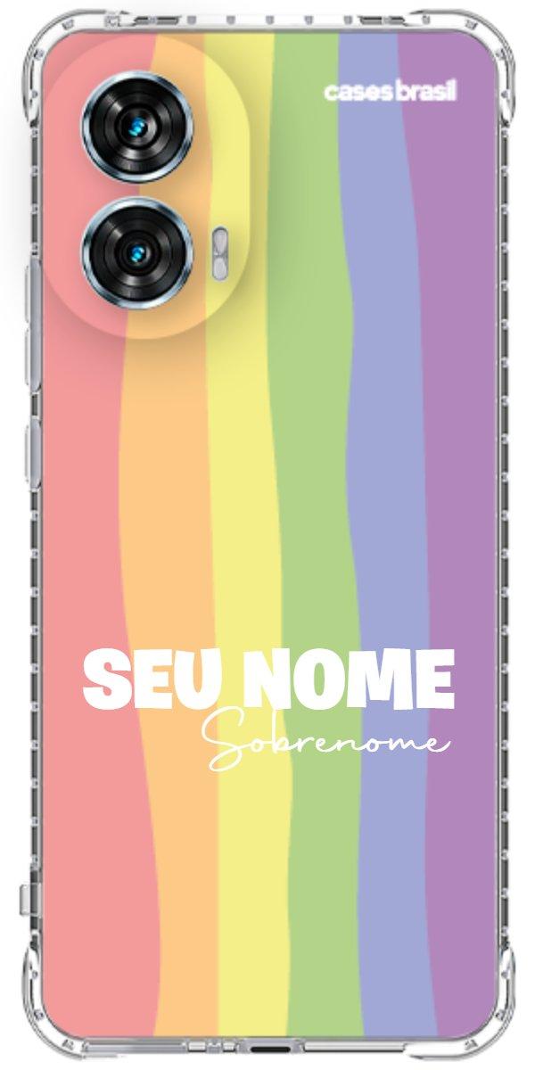 Capinha para Celular Arco-íris Vertical Sobrenome