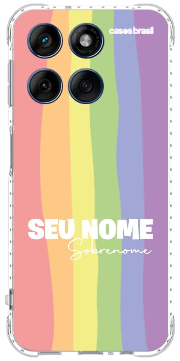 Capinha para Celular Arco-íris Vertical Sobrenome