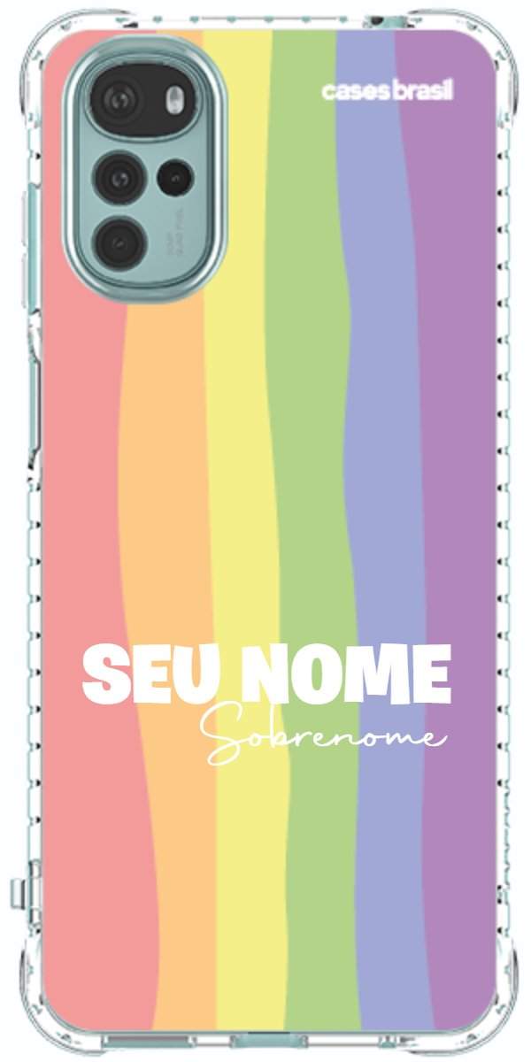 Capinha para Celular Arco-íris Vertical Sobrenome