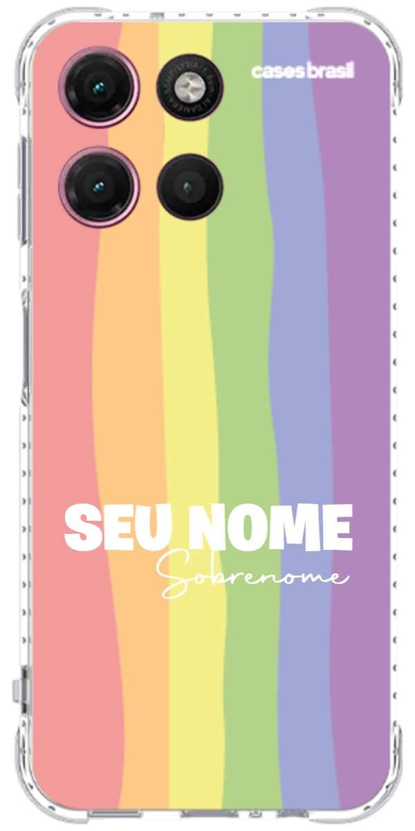 Capinha para Celular Arco-íris Vertical Sobrenome