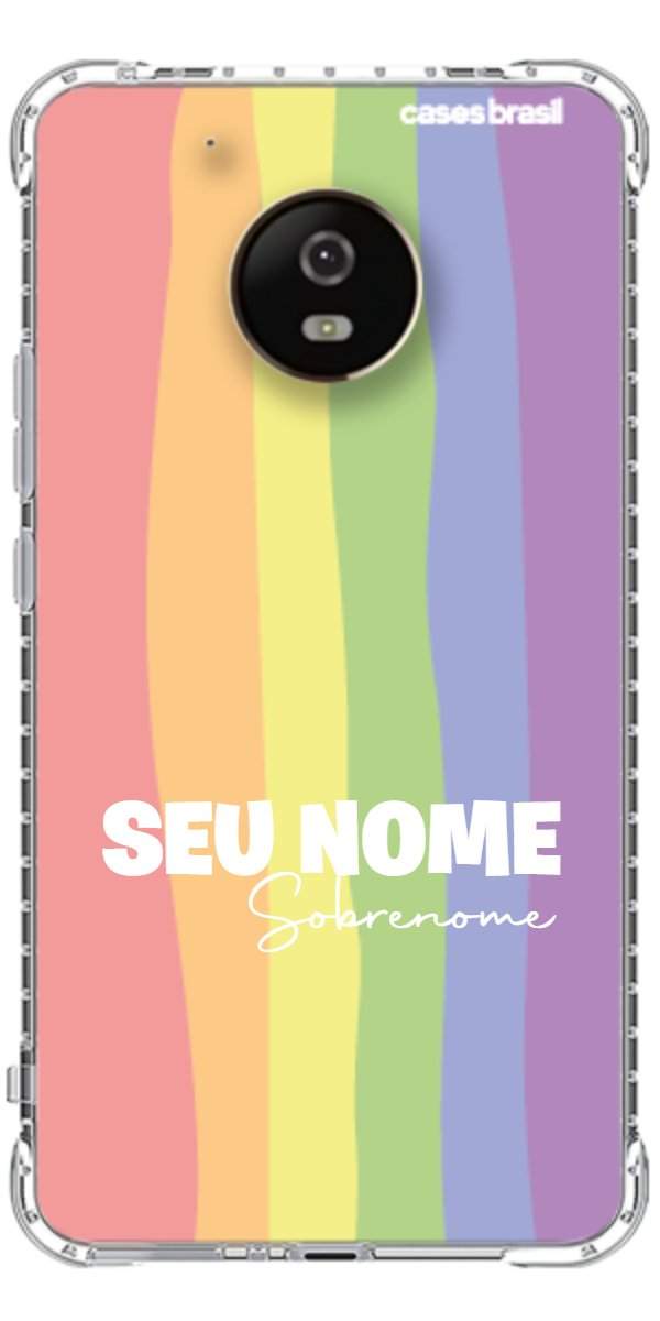Capinha para Celular Arco-íris Vertical Sobrenome