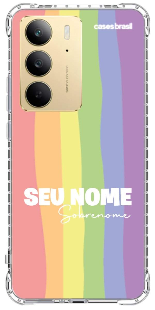 Capinha para Celular Arco-íris Vertical Sobrenome