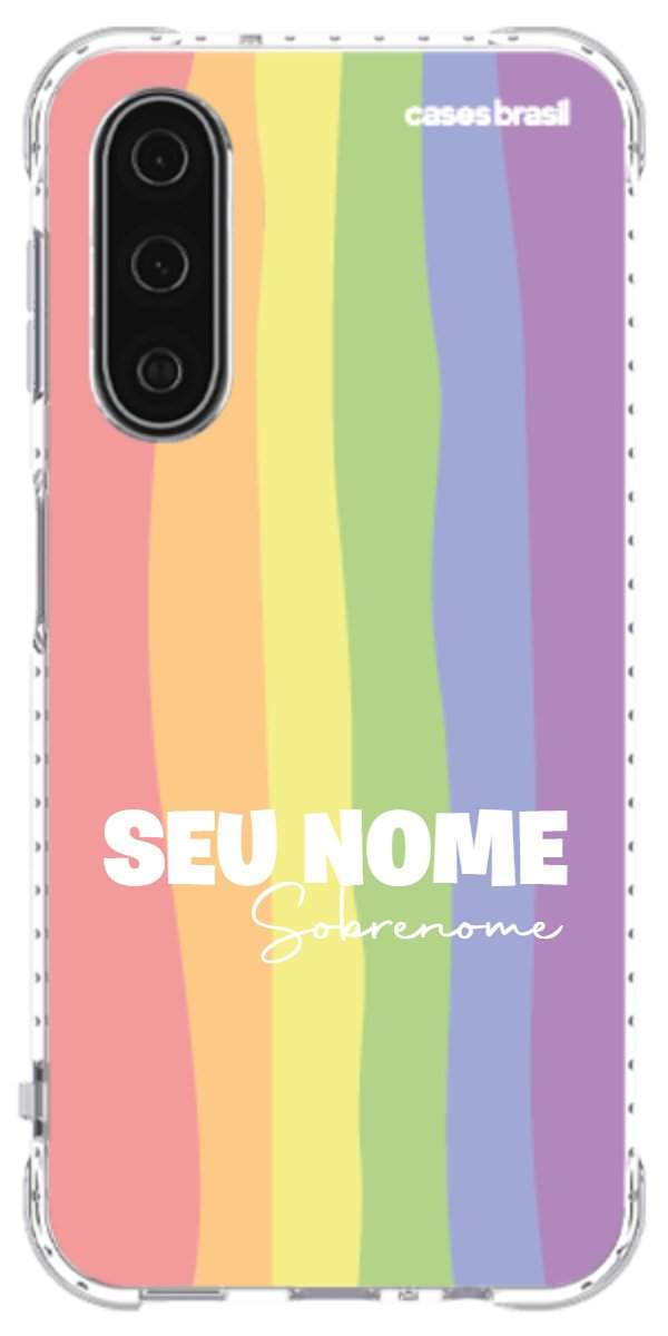 Capinha para Celular Arco-íris Vertical Sobrenome