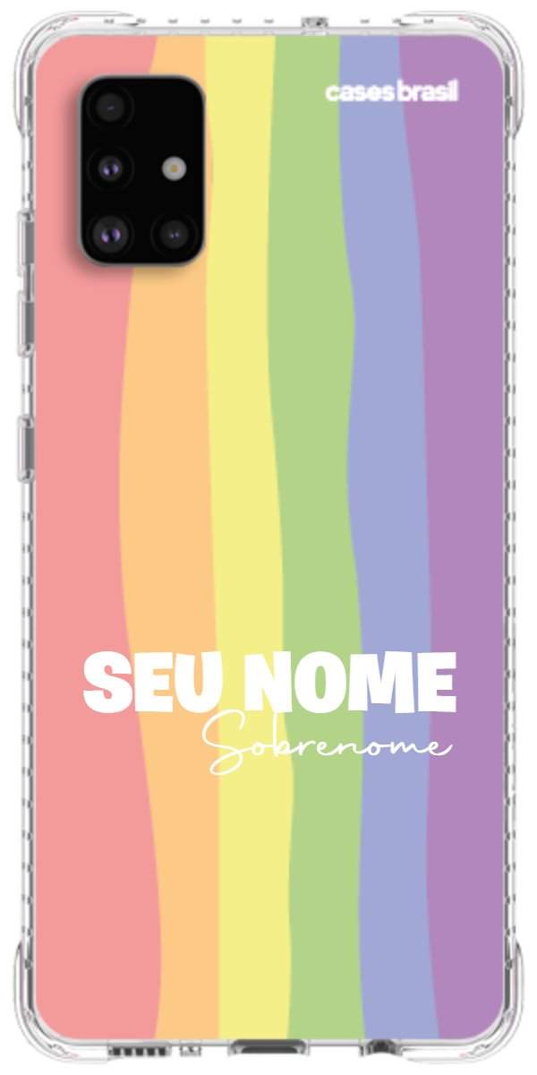 Capinha para Celular Arco-íris Vertical Sobrenome