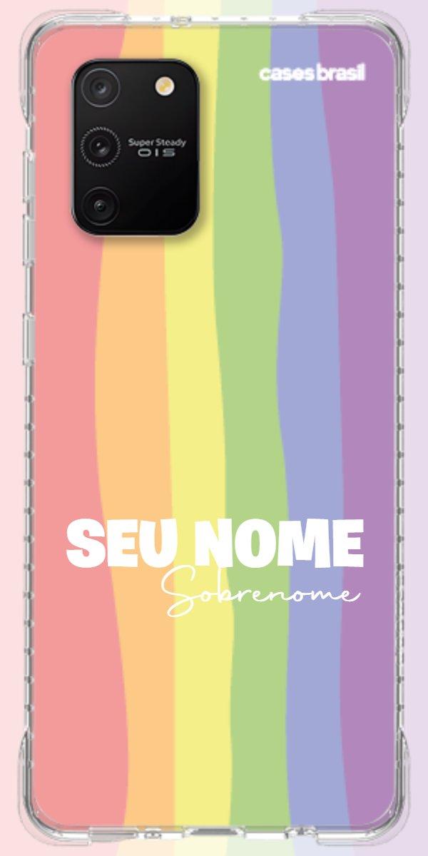 Capinha para Celular Arco-íris Vertical Sobrenome