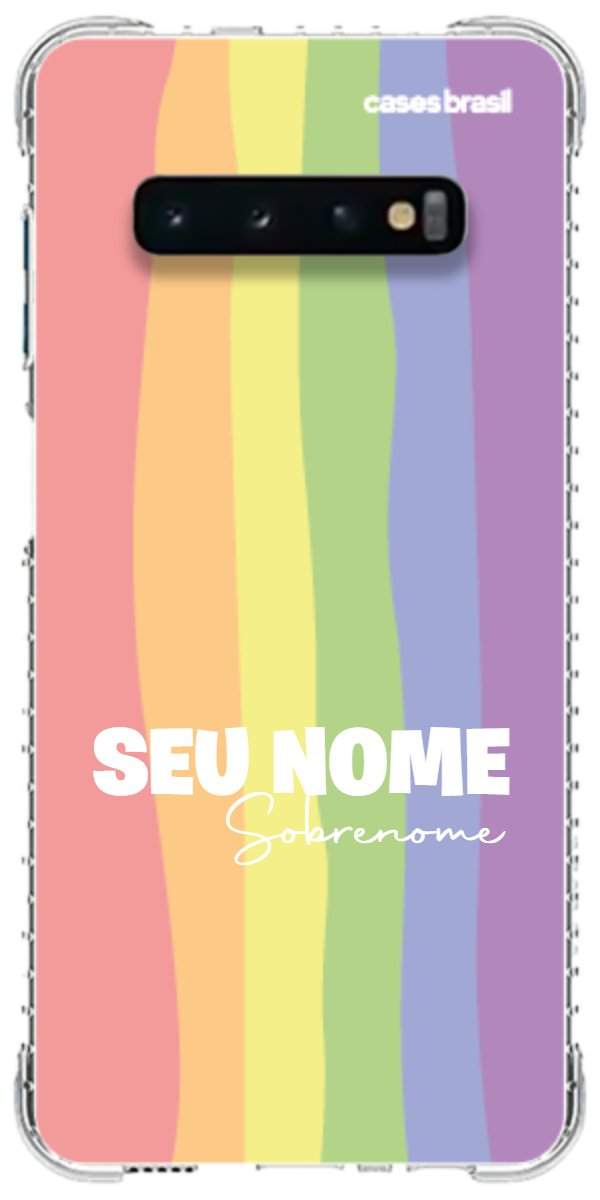 Capinha para Celular Arco-íris Vertical Sobrenome