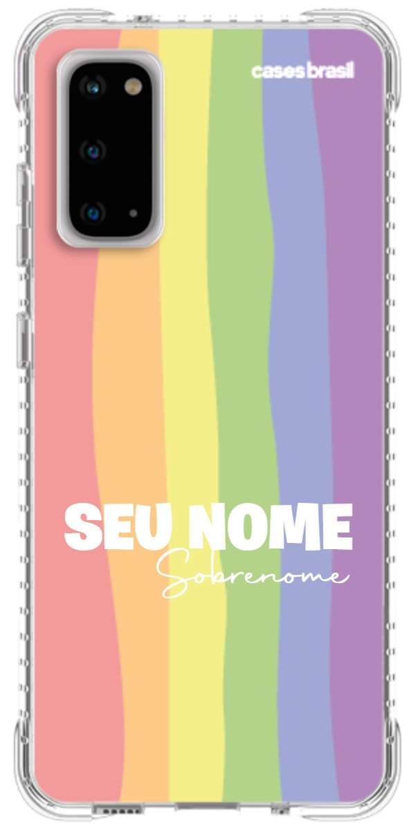Capinha para Celular Arco-íris Vertical Sobrenome