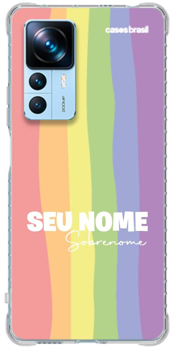 Capinha para Celular Arco-íris Vertical Sobrenome