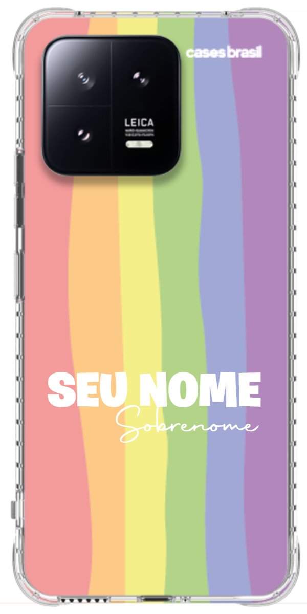 Capinha para Celular Arco-íris Vertical Sobrenome