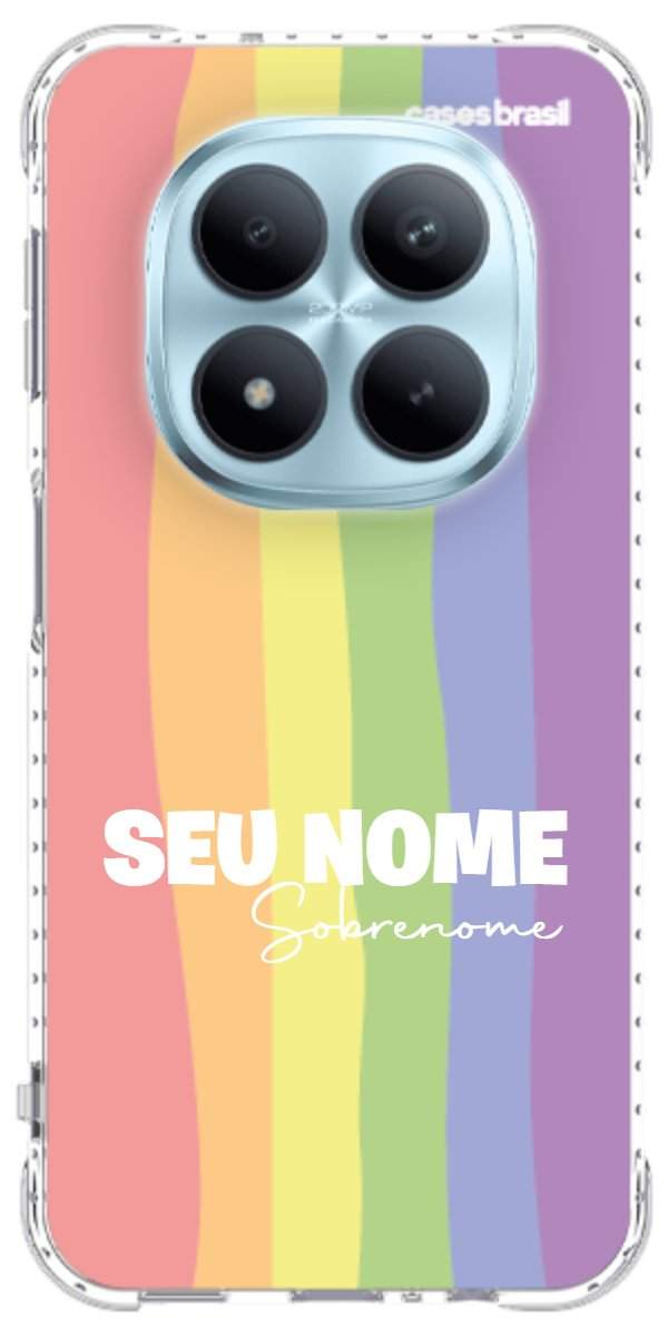 Capinha para Celular Arco-íris Vertical Sobrenome