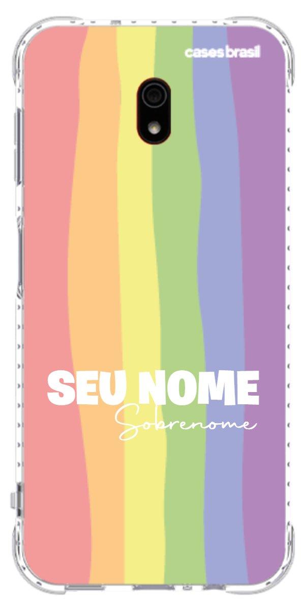 Capinha para Celular Arco-íris Vertical Sobrenome