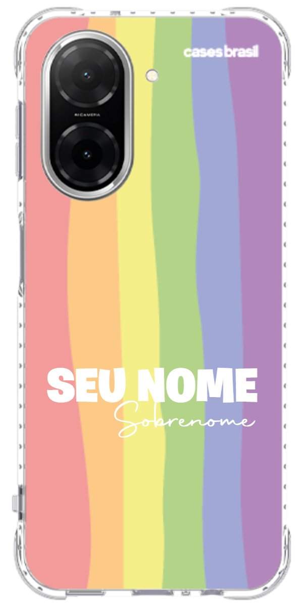 Capinha para Celular Arco-íris Vertical Sobrenome