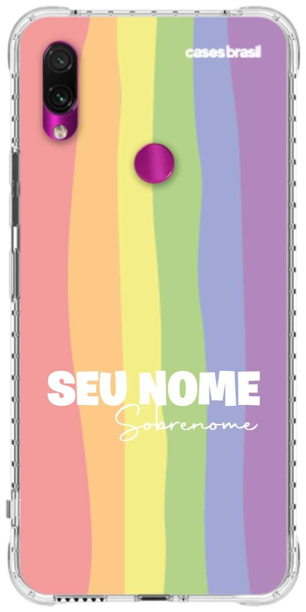 Capinha para Celular Arco-íris Vertical Sobrenome