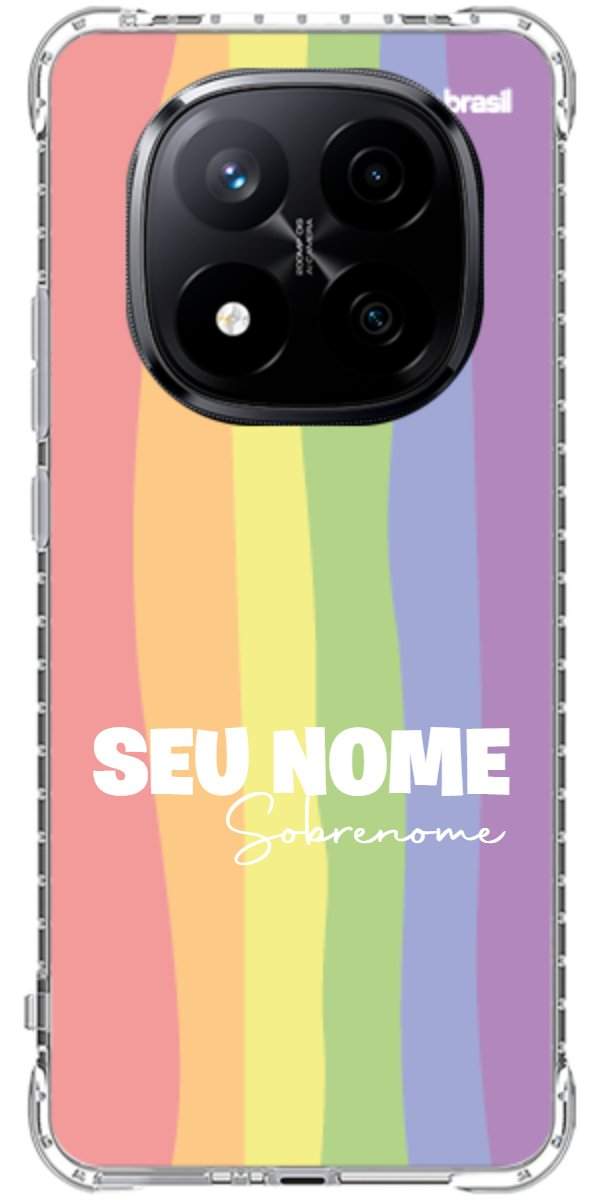 Capinha para Celular Arco-íris Vertical Sobrenome