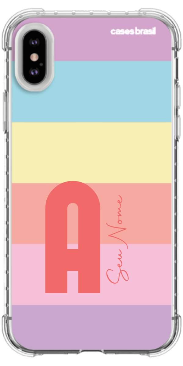 Capinha para Celular Arco-íris Cores Pastel