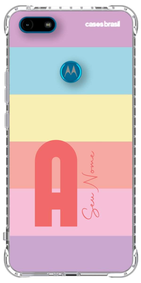 Capinha para Celular Arco-íris Cores Pastel