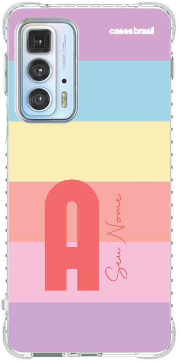 Capinha para Celular Arco-íris Cores Pastel