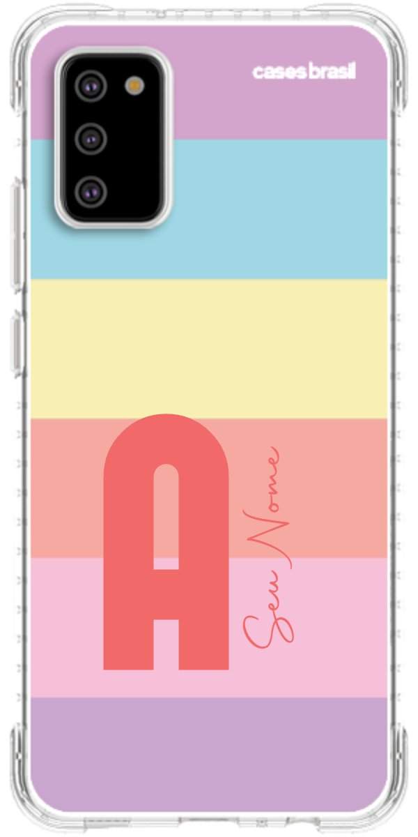 Capinha para Celular Arco-íris Cores Pastel