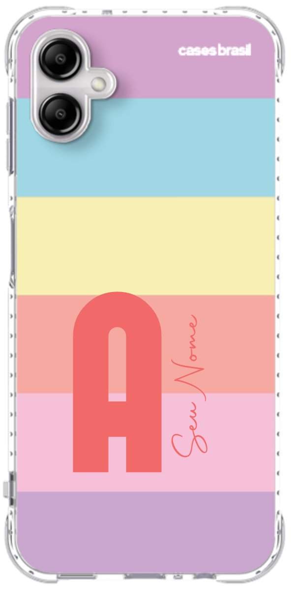 Capinha para Celular Arco-íris Cores Pastel