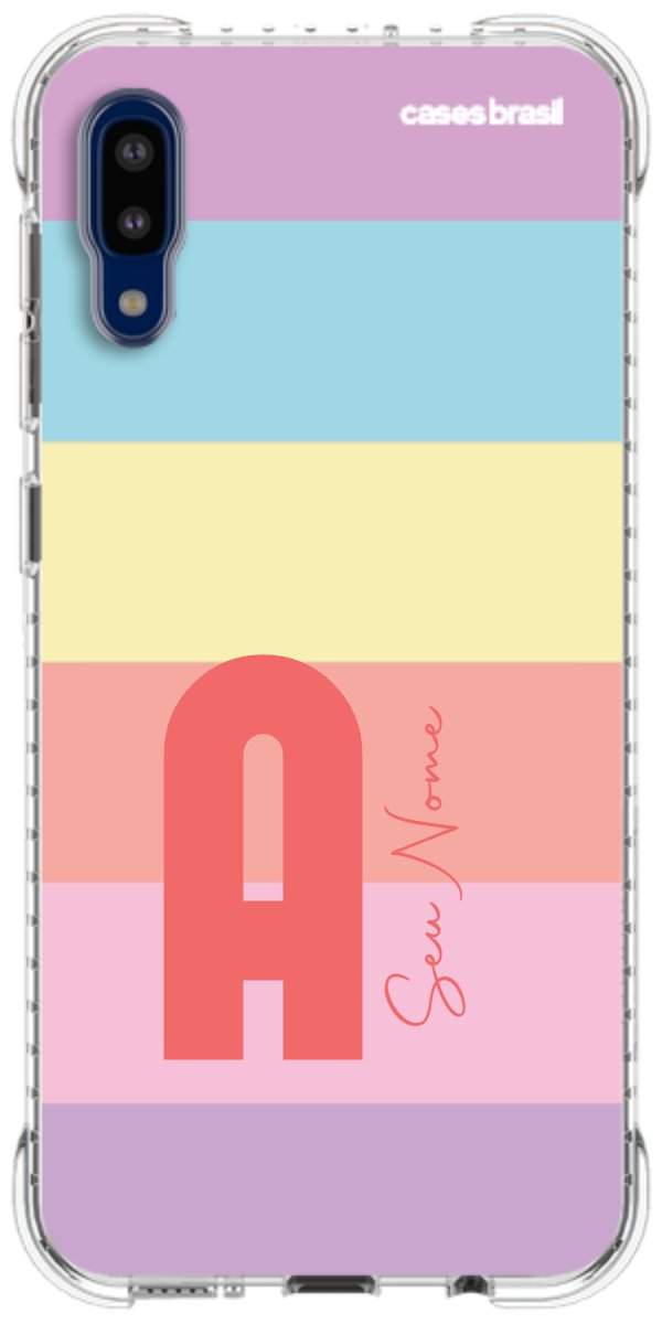 Capinha para Celular Arco-íris Cores Pastel