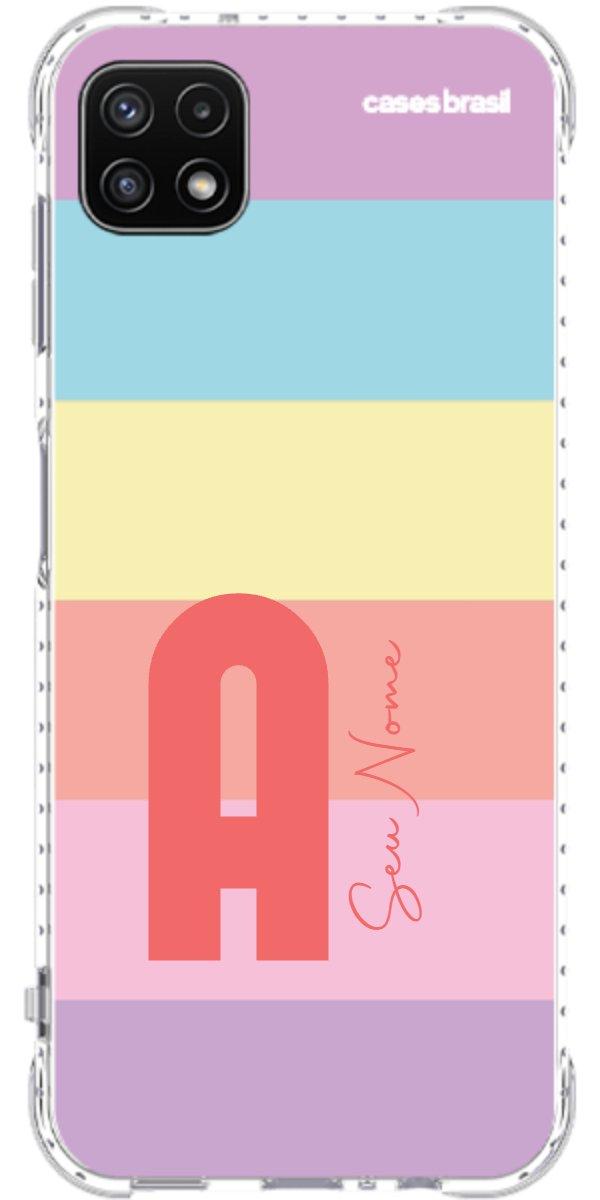 Capinha para Celular Arco-íris Cores Pastel