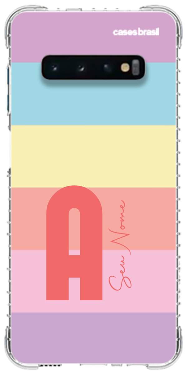Capinha para Celular Arco-íris Cores Pastel